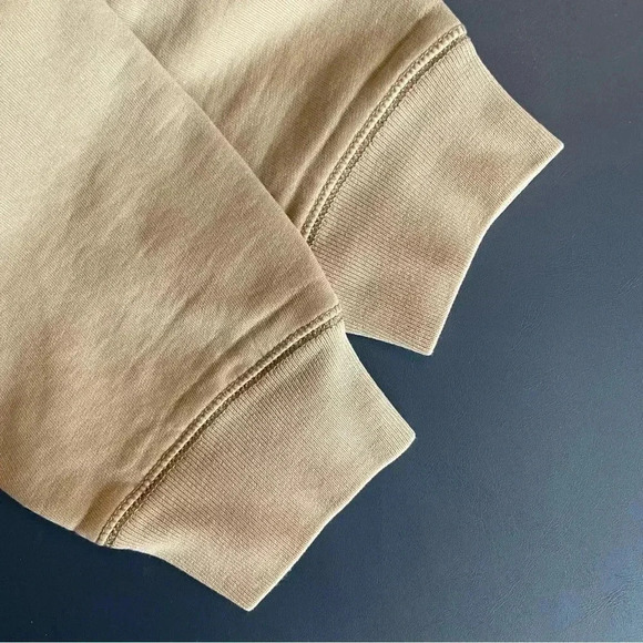 Eddie Bauer Men's Sweatshirt Tall Large Tan 1/4 Zip Closure Long Sleeve - Picture 6 of 10